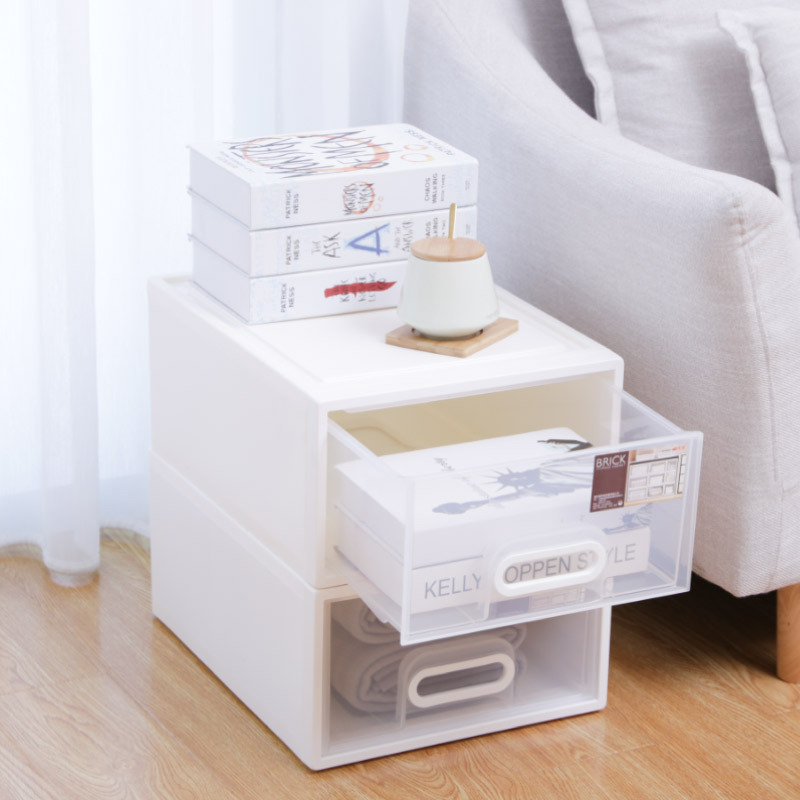 禧天龙citylong19l单支透明收纳柜环保材质可组合收纳箱加固衣柜整理