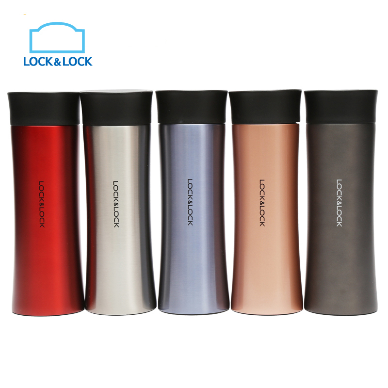 乐扣乐扣(lock&lock)掌心保温杯LHC4027PG 304不锈钢(300ml)玫瑰金高清大图