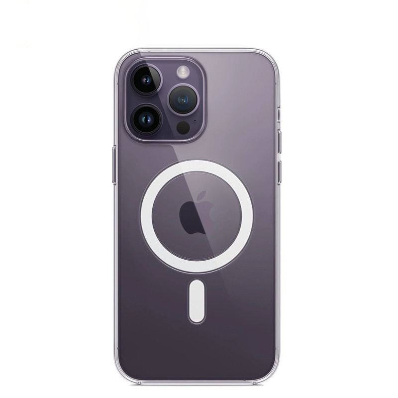 适用苹果14ProMax手机壳磁吸iphone13promax保护套Plus透明硅胶7/8防摔全包pm保护套