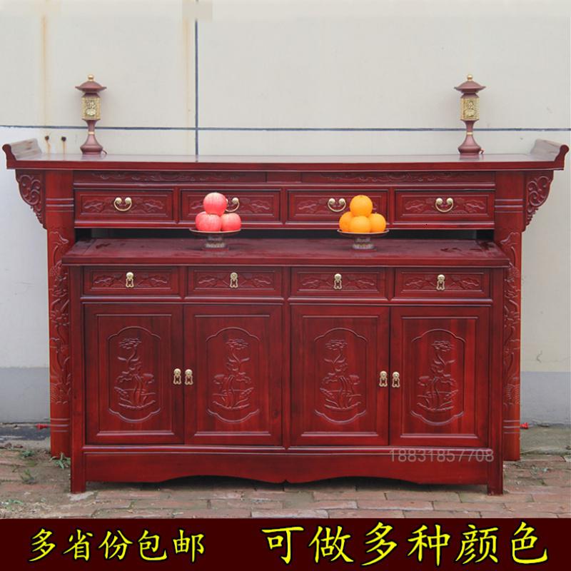 森美人供桌榆木实木供台套柜套桌龛佛柜香案神台佛桌贡台佛桌神台高清大图