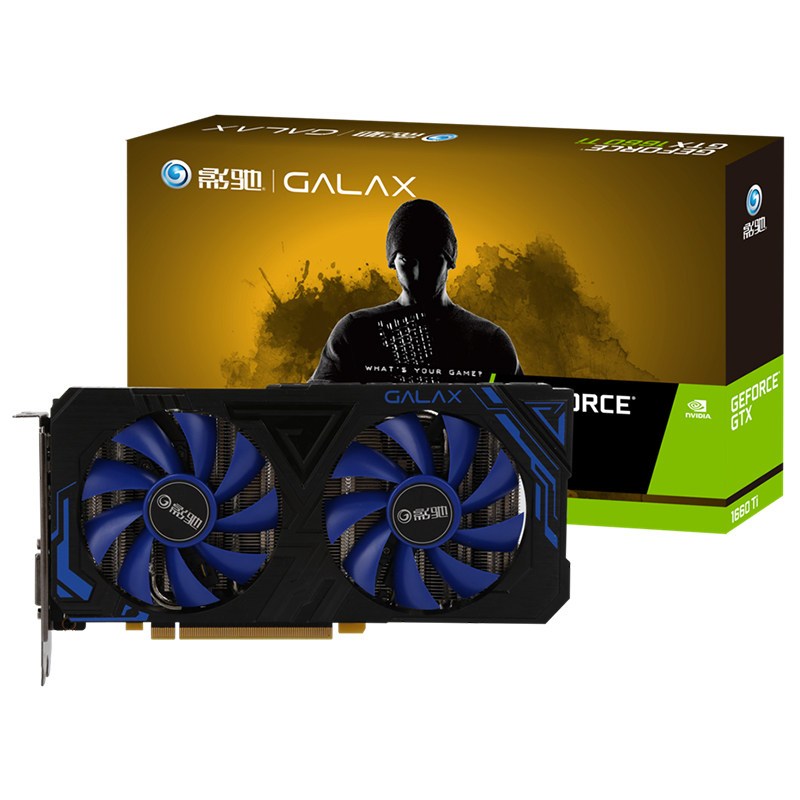 影驰geforcegtx1660ti大将6g电脑游戏显卡