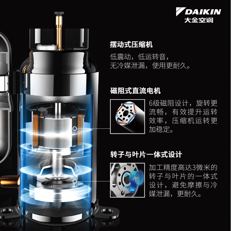 大金(DAIKIN) 2匹新二级能效变频空调 康达效应气流 自动清洁 预防异味 FTXR250XC-W1