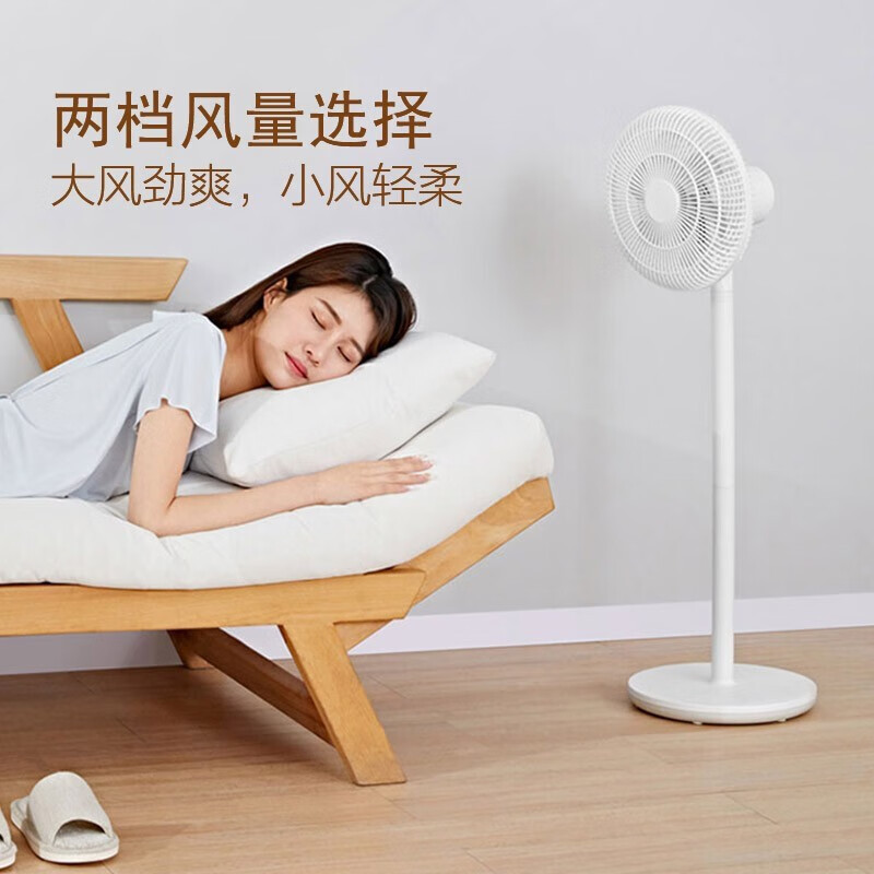 艾美特(AIRMATE)落地扇 五叶风扇立式 多段升降 广角送风 两档调风 时机械大风力风扇 落地扇 LPF07