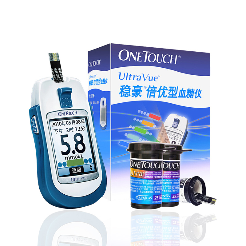 强生稳豪倍优型+75条强生血糖仪稳豪型试纸血糖测试仪家用测血糖高清大图