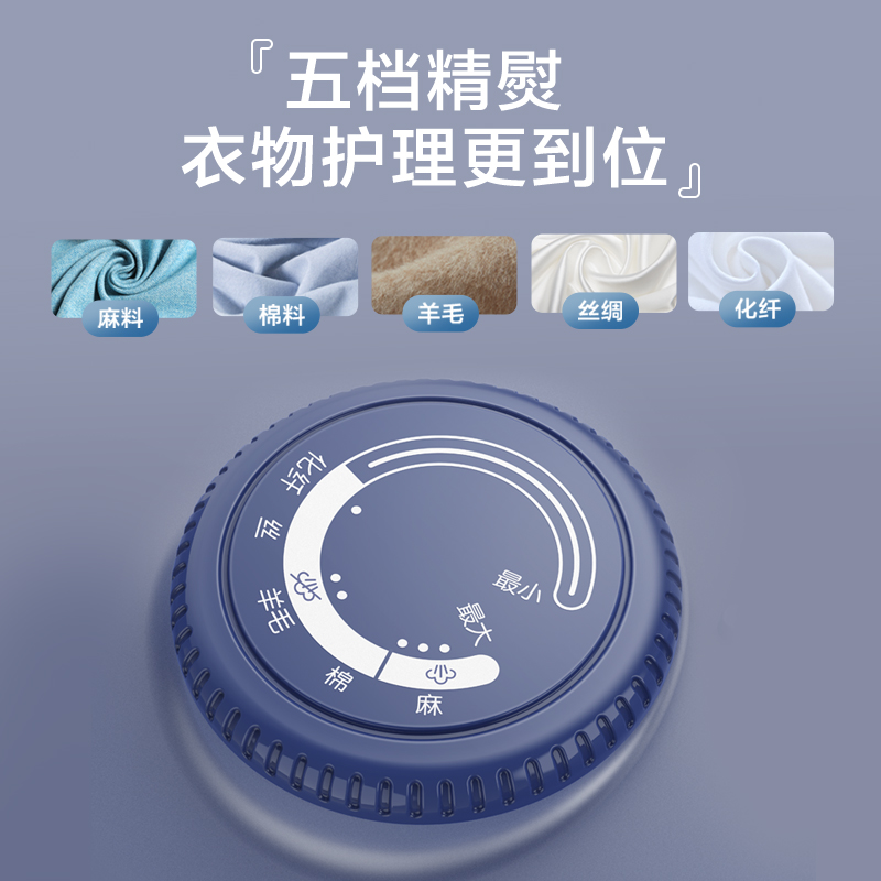 苏泊尔(SUPOR)电熨斗 垂直熨烫机迷你家用手持便携挂烫机蒸汽熨衣运斗五档调温 YD05BT-18 深蓝色高清大图