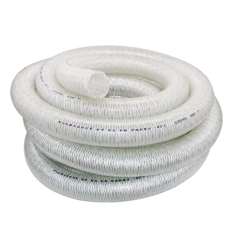 鑫迈凯斯 硅胶钢丝管静电管卸油管输油管 内径89mm (3.5寸)壁厚6mm 米高清大图