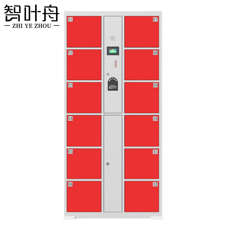 智叶舟智能储物柜指纹密码12门850*460*1800mm台高清大图