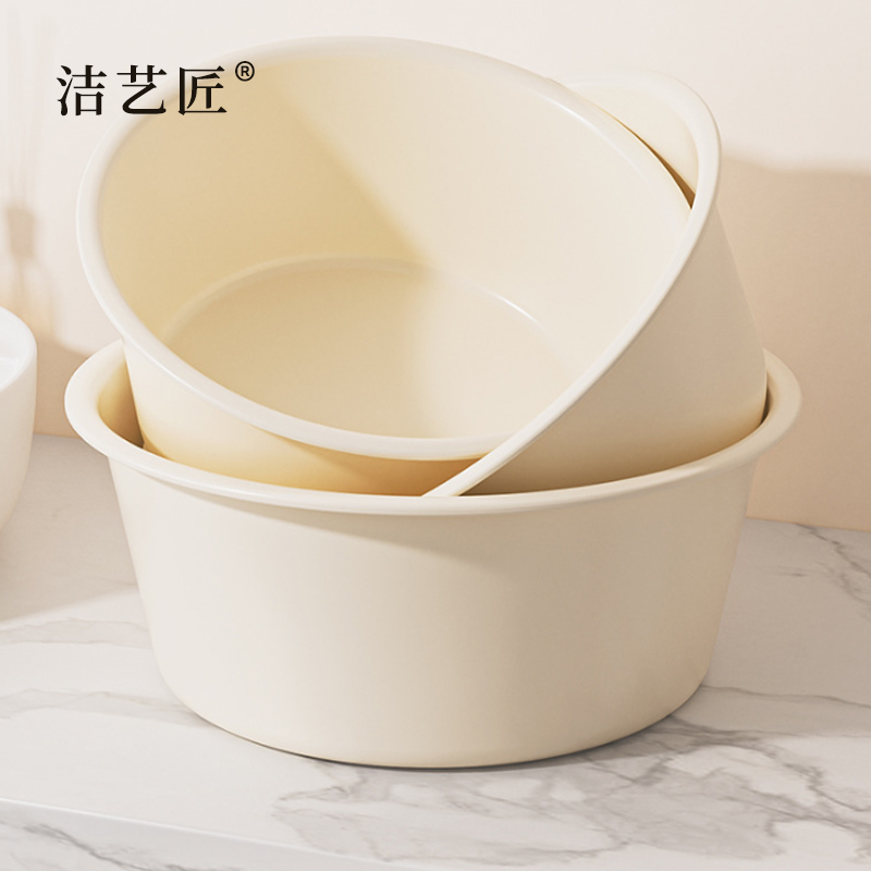 洁艺匠 JYJ7311 洗脸盆 26.2*26.2*8.9cm(计价单位:个)奶油白高清大图