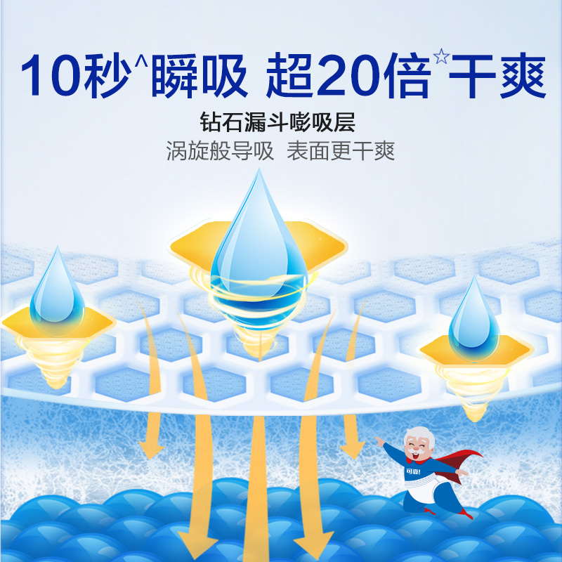 可靠加强型成人纸尿裤男女老年人尿不湿大号L码加厚大吸收夜用整箱60片