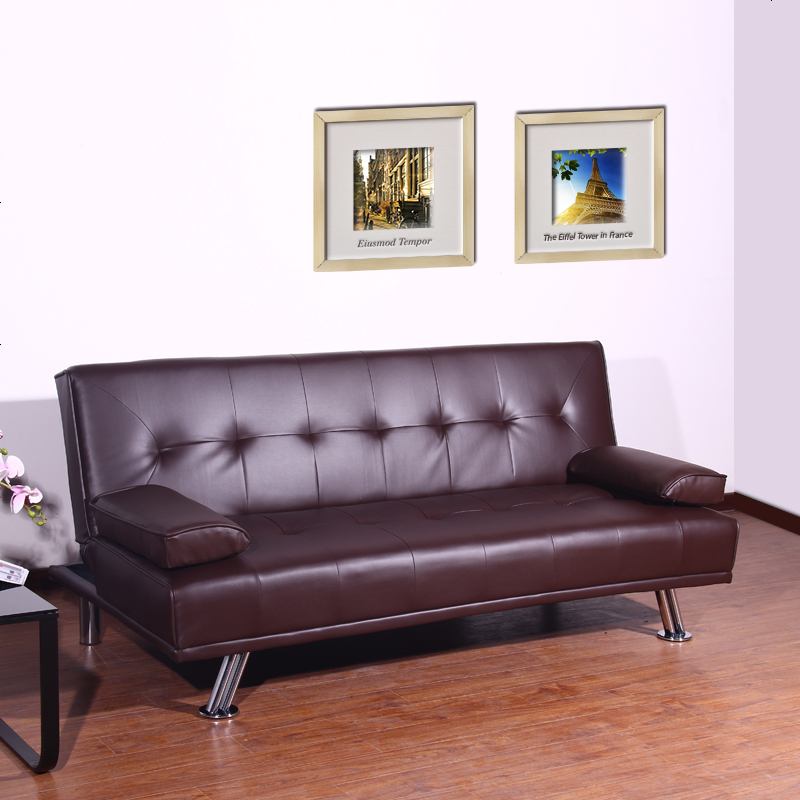 简约现代实木沙发床两用可折叠客厅小户型单人双人多功能沙发1.8 1.8米咖啡色（367）默认市区内到楼下_1.8米-2米 默认尺寸