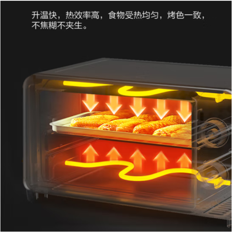 美的(Midea)电烤箱迷你容量10L 上下加热金属烤管PT10X1高清大图