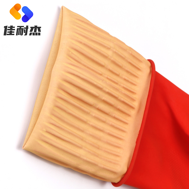 佳耐杰 乳胶手套 长度38cm加绒/副高清大图