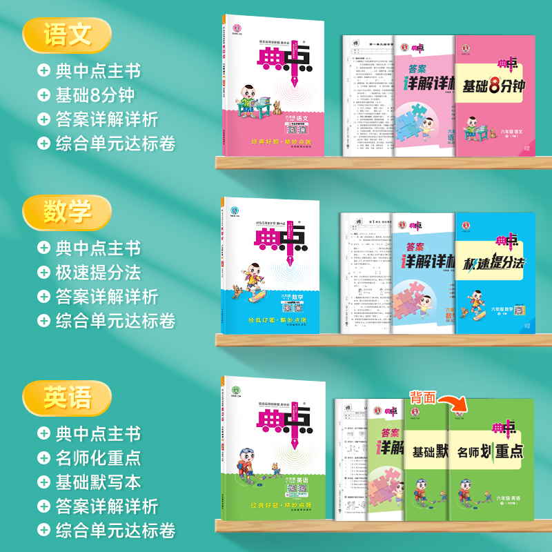 语文人教+数学北师-2本套 一年级下 [正版]2024新版小学典中点一年级二年级三四五六年级下册语文数学英语全套人教版同