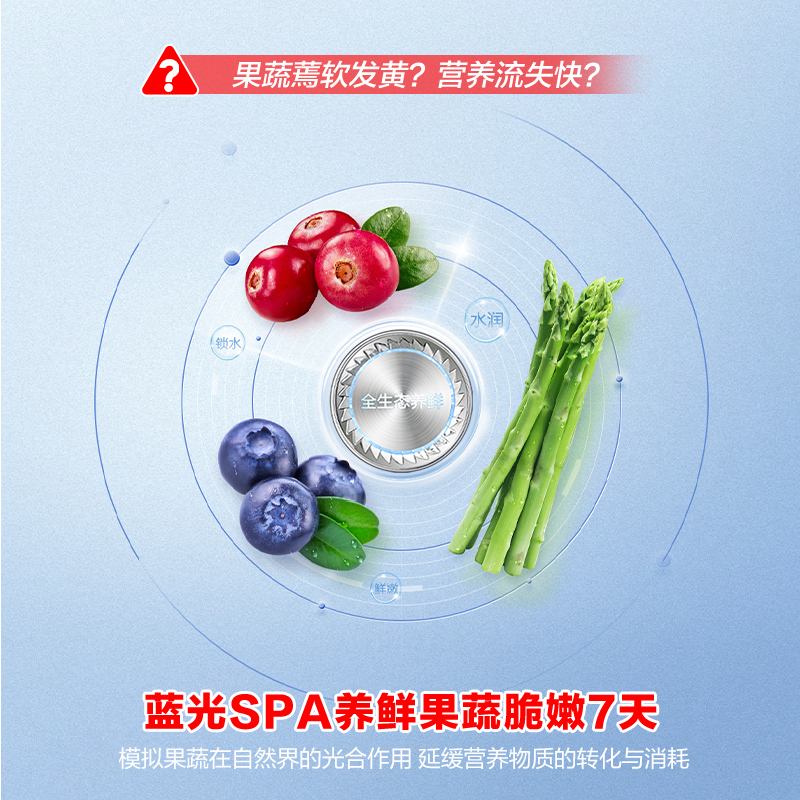 容声(Ronshen)60厘米薄503升十字对开四开门超薄可嵌入式冰箱家用变频一级能效 国补 BCD-503WD1FPQ