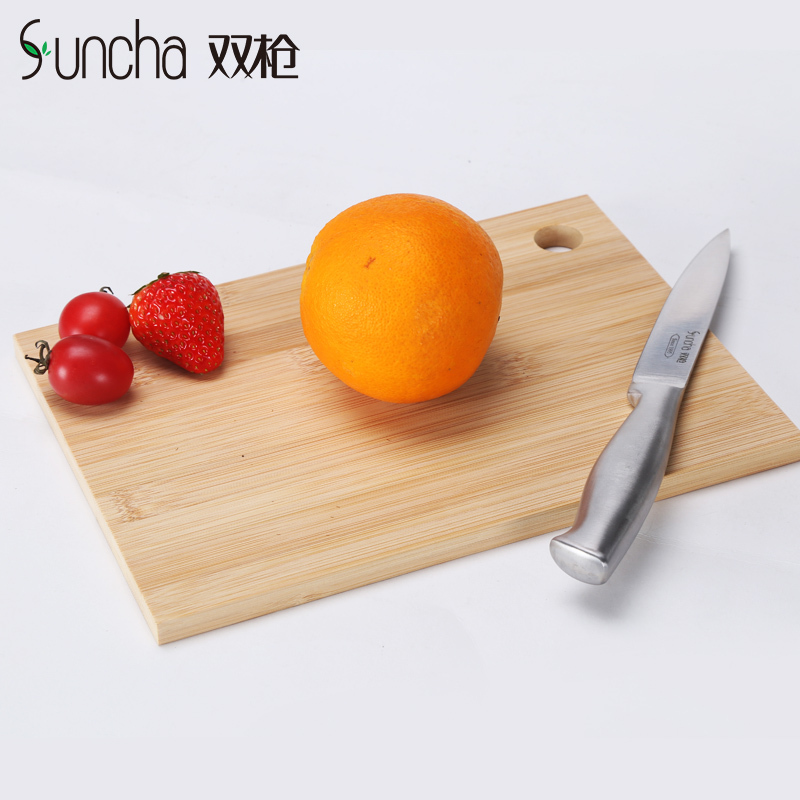 双枪(Suncha)长方型 竹制水果拼接砧板 25*17*1.1cm DB2500(250*170*11mm)