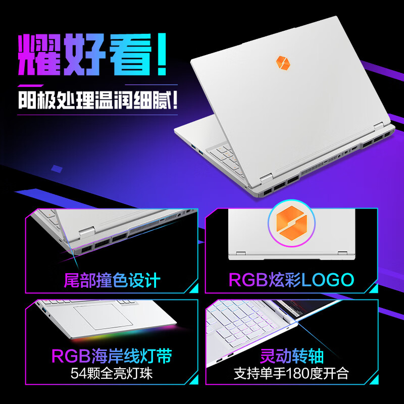 机械革命(MECHREVO)耀世16Ultra 2025款 16英寸旗舰游戏本 学生设计笔记本电脑 风冷 酷睿U9-275HX RTX5070Ti 32G 1T 2.5K 白高清大图