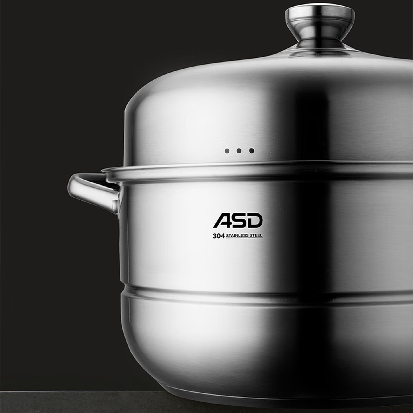 爱仕达(ASD)俊雅不锈钢 两层蒸锅 28cm ZS28Q5TG高清大图