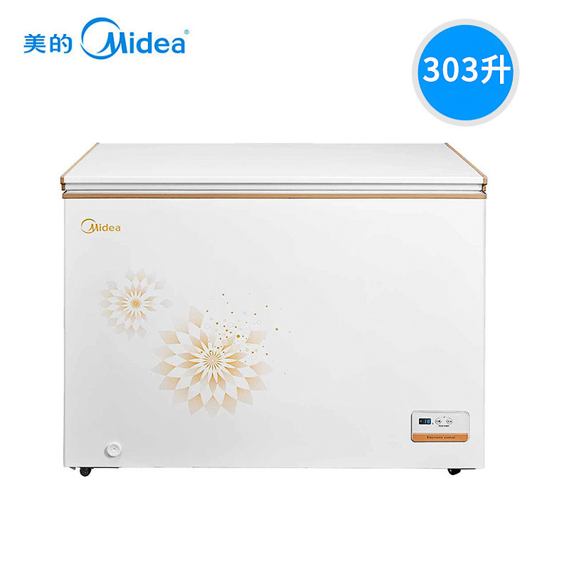 Midea/美的 BD/BC-303KEM 303升-36度冰柜速冻商用单温一室冷藏冷冻大容量冷柜