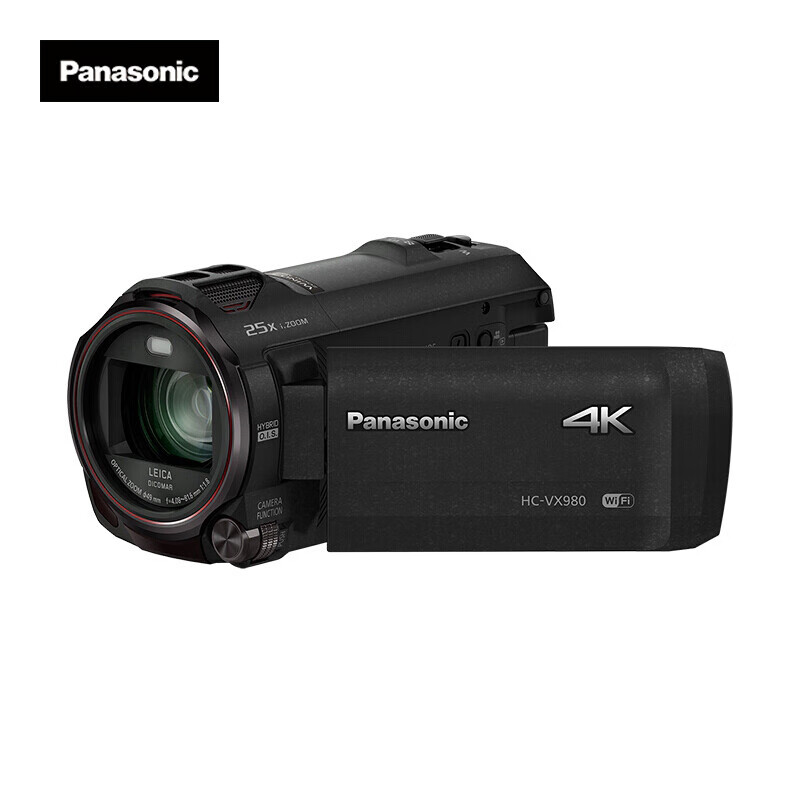 松下(Panasonic) VX980家用/直播4K高清数码摄像机 /DV/摄影机/录像机 20倍光学变焦 无线多摄像头高清大图