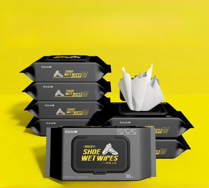 小白鞋擦鞋湿巾清洗剂一次性白鞋去黄一擦白洗白神器球鞋湿纸巾-【清洁+养护+去污】三效合一;6包