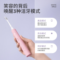 左点电动牙刷水柔粉成人声波全自动男女专用智能充电情侣礼物套装口腔健康
