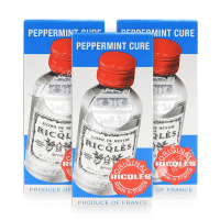 [3瓶装]法国双飞人药水50ml/瓶 可口服 香港版原装进口正品驱蚊止痒提神消暑RICQLES利佳薄荷水