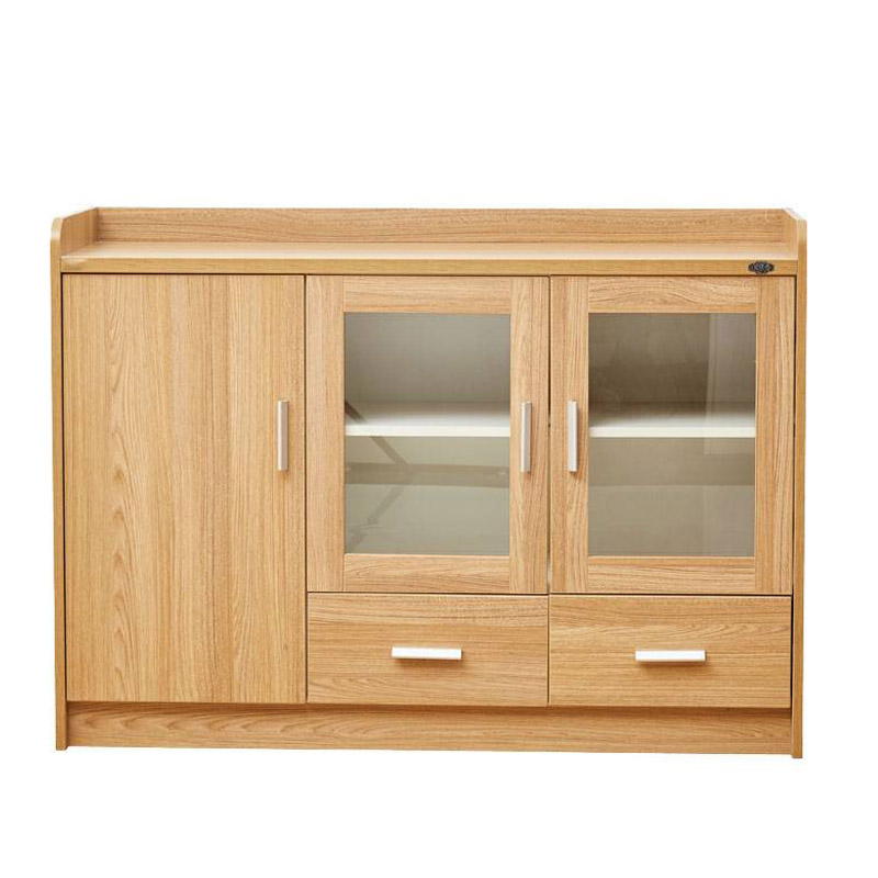 广亿隆餐边收纳柜两门茶水柜原木色WH-YCG0808#A/个高清大图