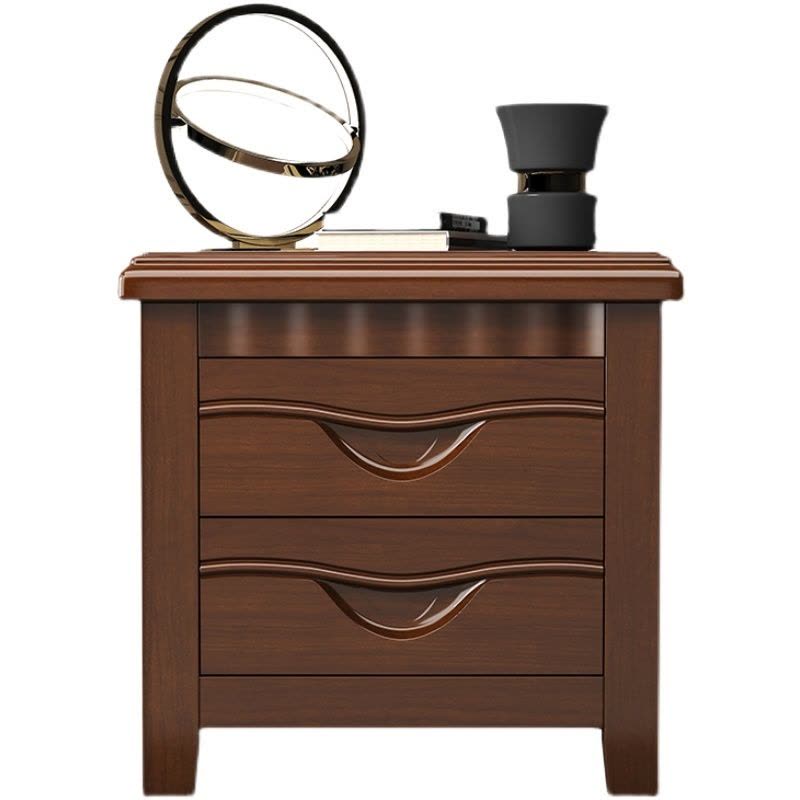 艺可恩实木床头柜家用卧室小型原木储物柜现代简约轻奢免安装设计床边柜图片