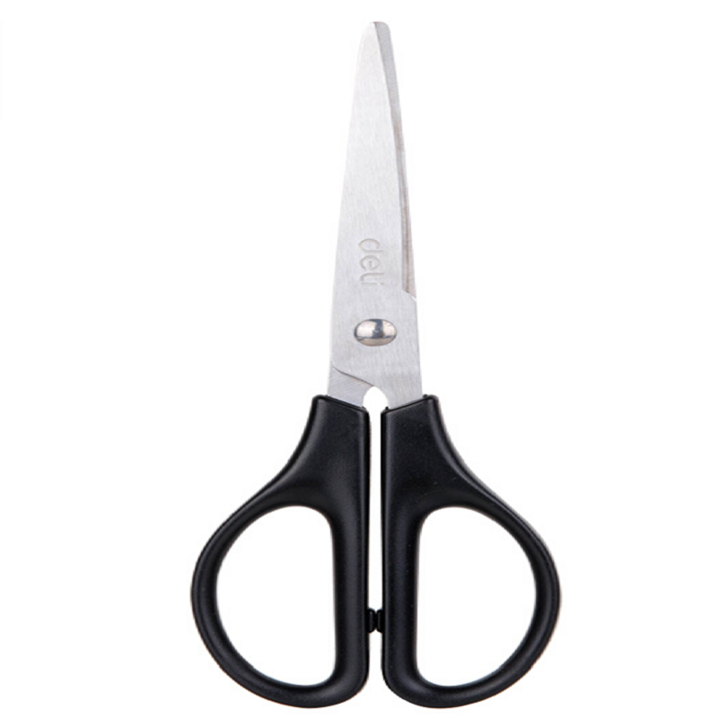 得力(deli) 170mm办公家用生活剪刀 办公用品 黑色