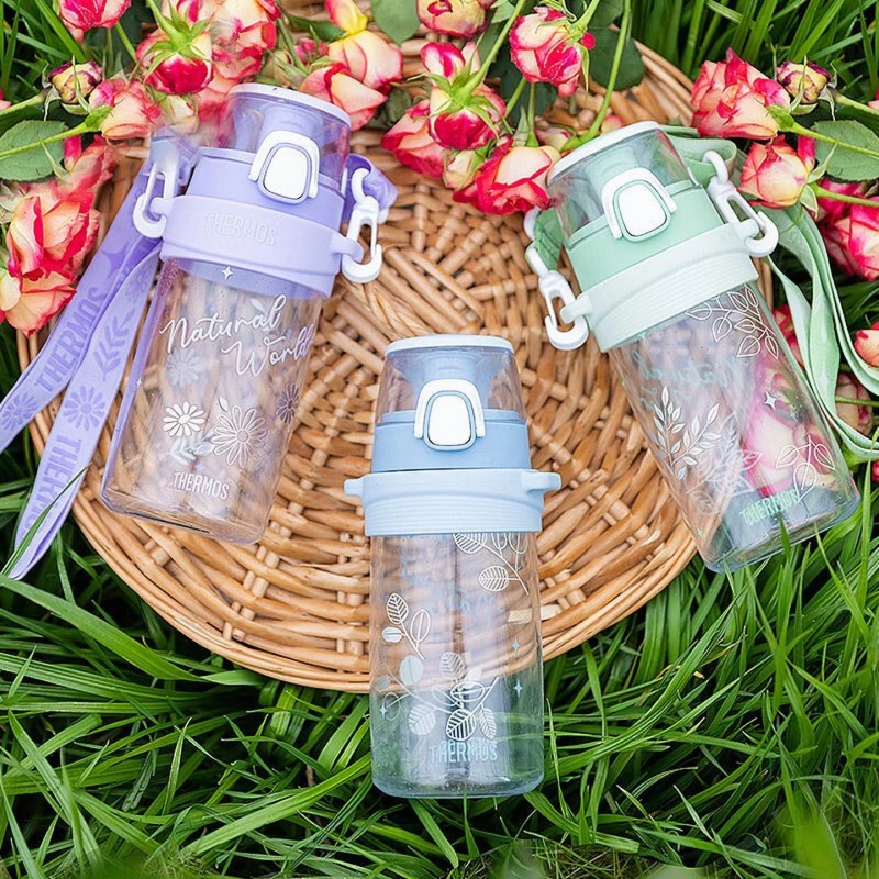 膳魔师(THERMOS)儿童水杯Tritan夏季直饮杯大容量郊游出行杯TCSK 550ML 紫色高清大图