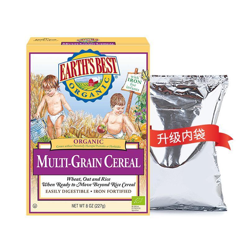 原装进口 「新包装」美国Earth’sBest爱思贝高铁糙米米粉1段227g 婴幼儿辅食米粉 有机全谷糙米粉 一盒价