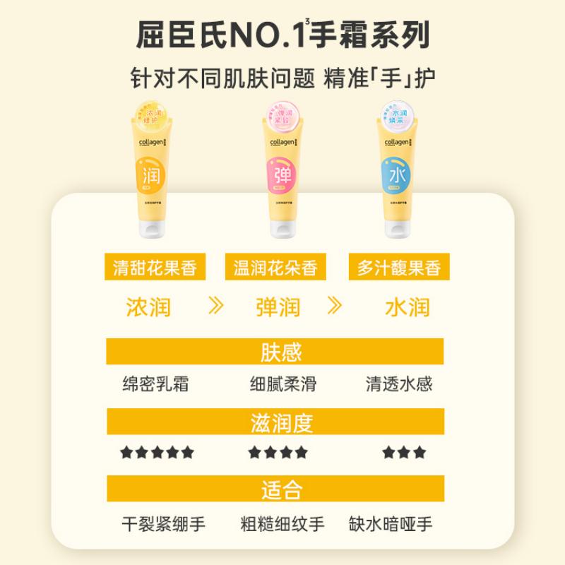 屈臣氏胶原弹润护手霜80g高清大图