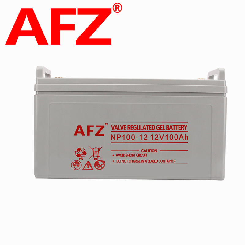 AFZ胶体铅酸蓄电池12V100AH电瓶UPS直流屏机房EPS消防通信NP100-12长款高清大图