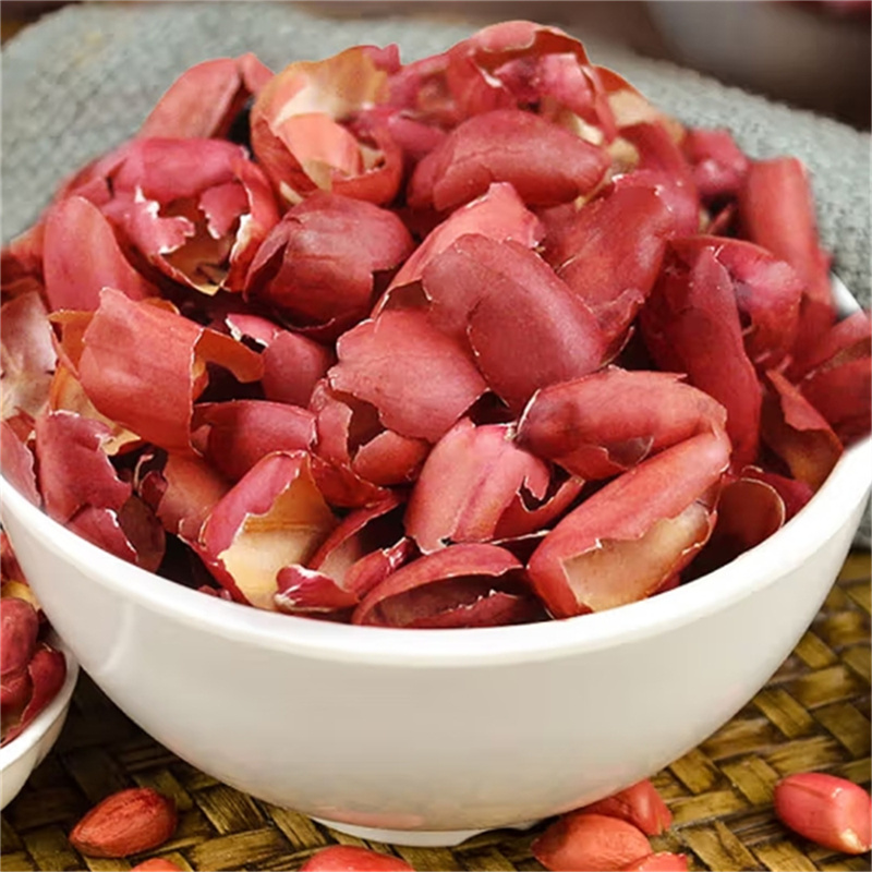 花生衣红皮新鲜红花生衣红皮花生衣粉无硫花生衣五红汤材料泡茶高清大图