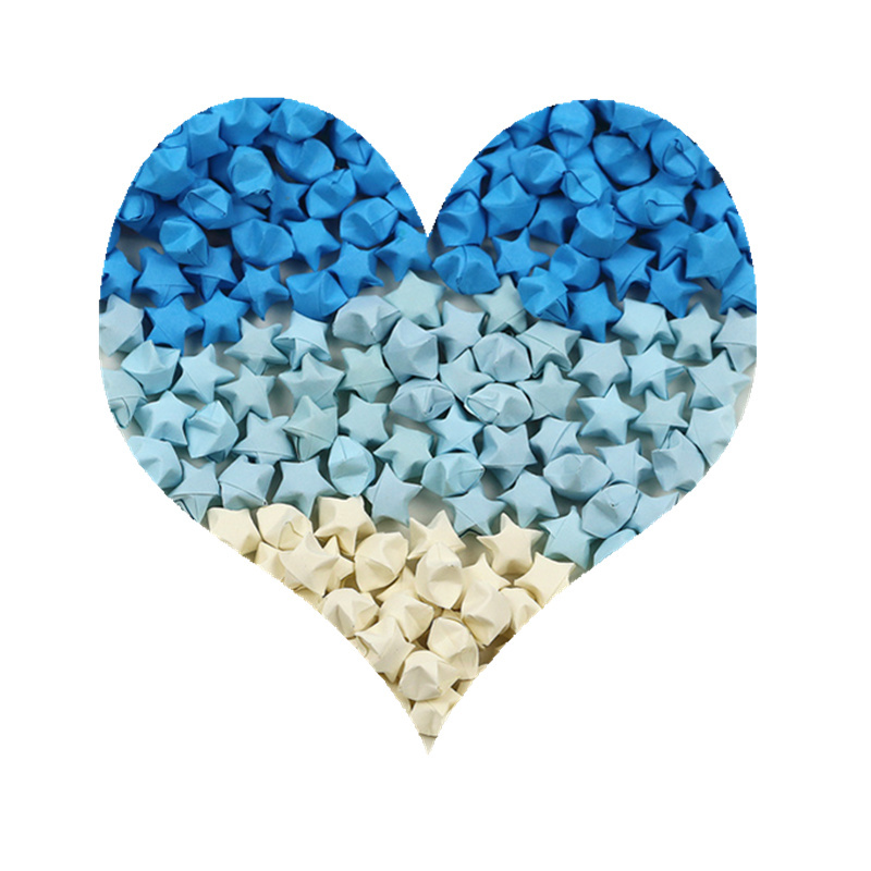 成品幸运星折好的许愿星瓶叠星星纸创意礼品送男朋友女友生日礼物feng