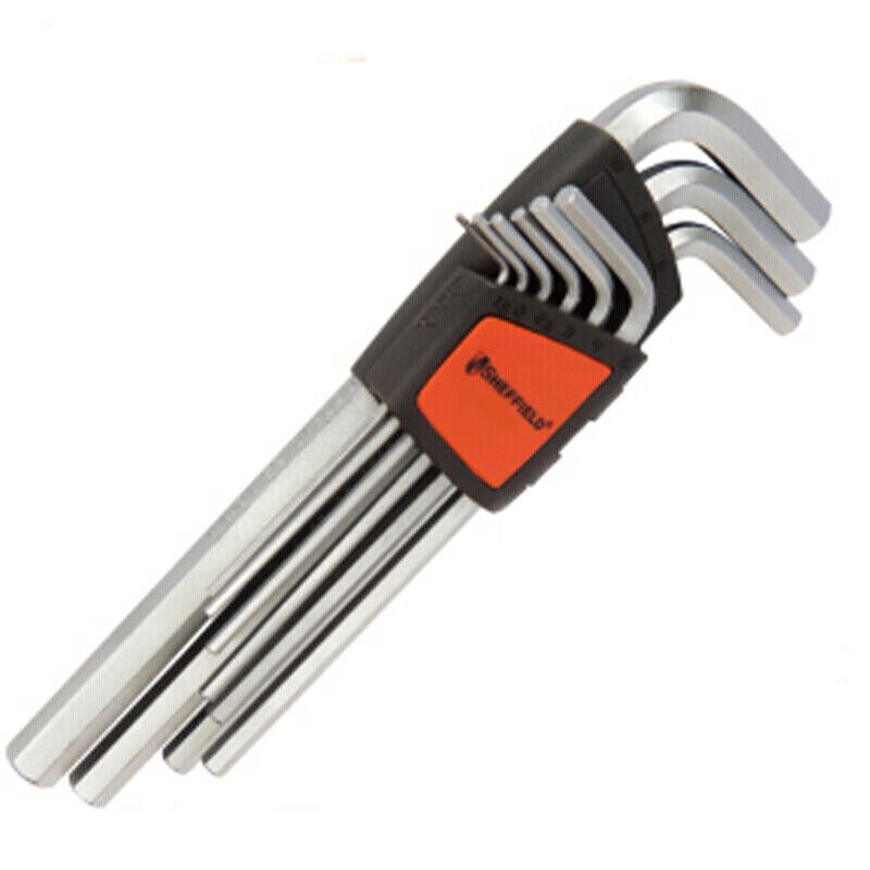 钢盾(SHEFFIELD) S050008 9件套公制加长内六角扳手【家用】