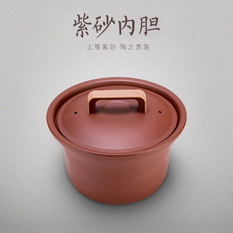 九阳(Joyoung)电炖锅DGD50-05AK 全自动5L单胆大容量 智能预约 保温定时功能 紫砂内胆 煮粥煲汤炖蛊锅