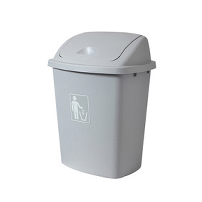 苏识 YJ-A151 60升 带盖加厚 垃圾箱 (计价单位:个) 烟灰色高清大图