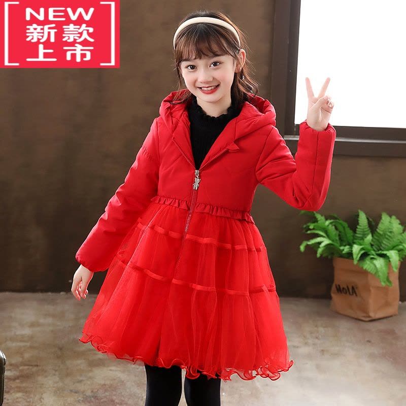 可莉允女童棉袄2022公主洋气儿童冬装宝宝棉服裙冬季小女孩外套羽绒棉服图片