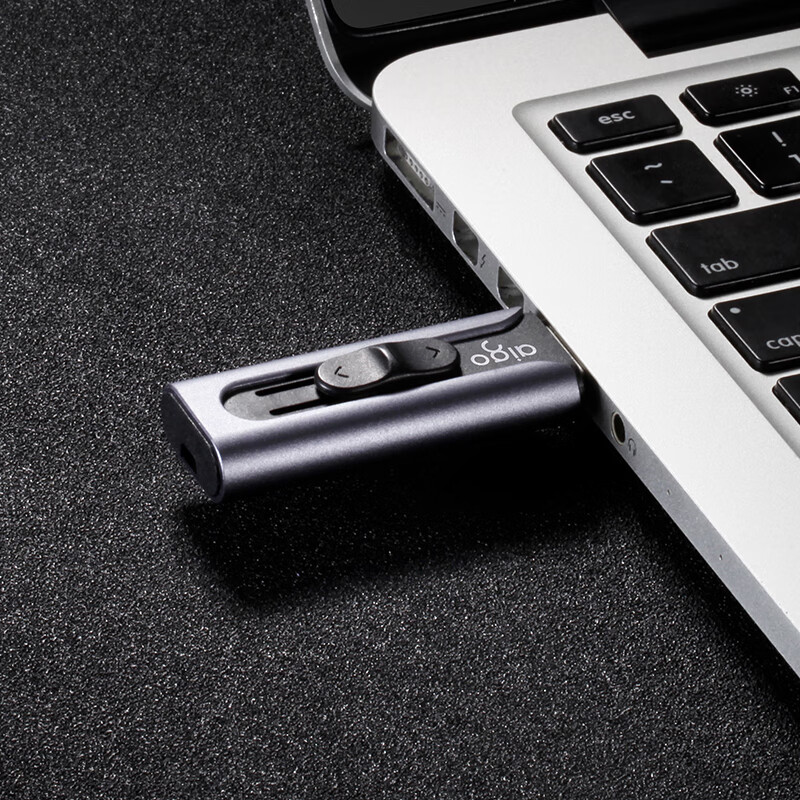 爱国者(AIGO)128GB USB3.0 U盘 U335金属推拉款 蓝色 时尚高速高清大图