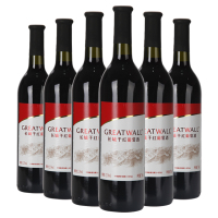 长城(GreatWall)烟台产区红版干红中粮出品葡萄酒750ml*6瓶整箱装