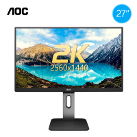 名龙堂AOC Q27P1U 27英寸2K显示器IPS台式电脑电竞设计高清显示屏