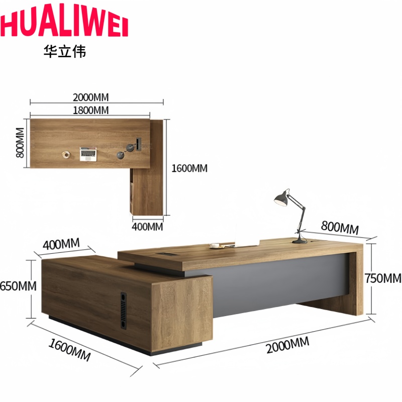 华立伟办公桌木质高清大图