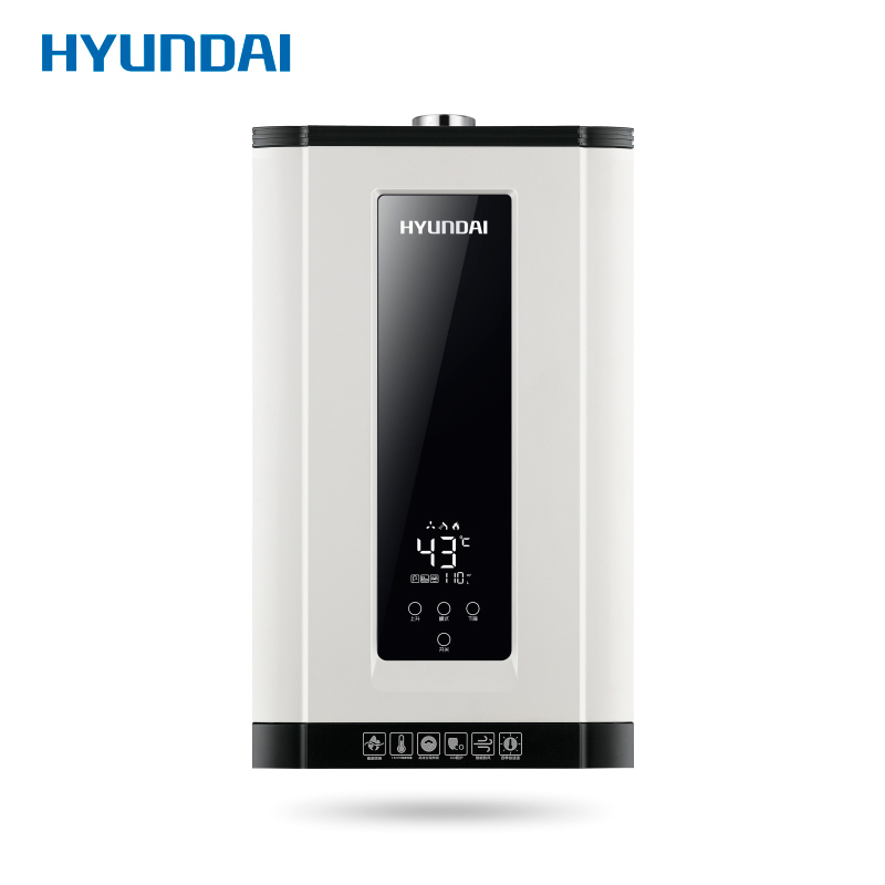 韩国现代hyundai16升燃气热水器家用x3天然气精准控温变频恒温节能省