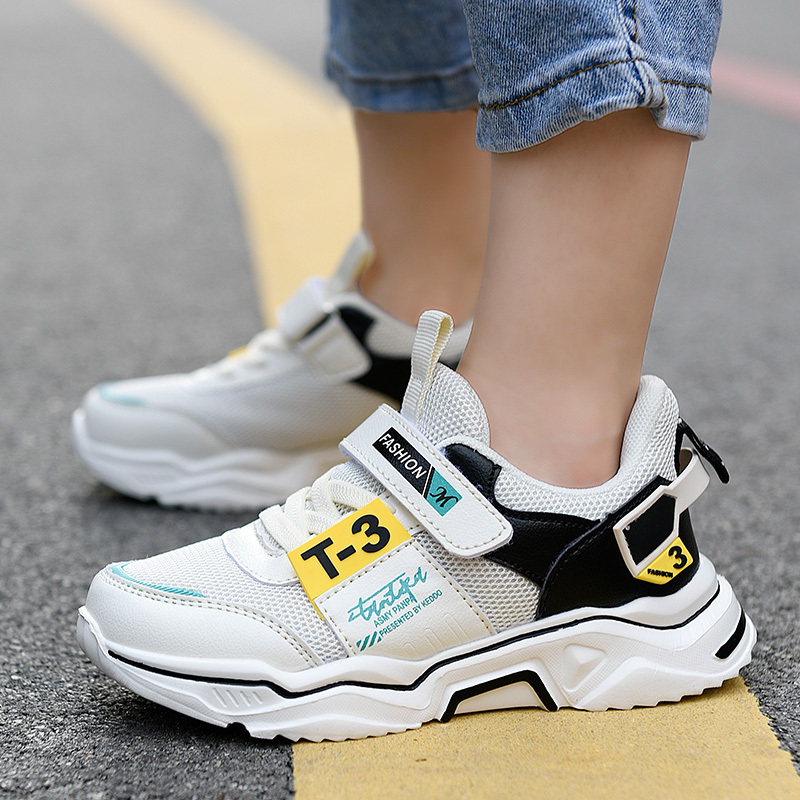 奔典品牌男童运动鞋秋款透气网面小童男孩跑步鞋休闲中大童儿童运动