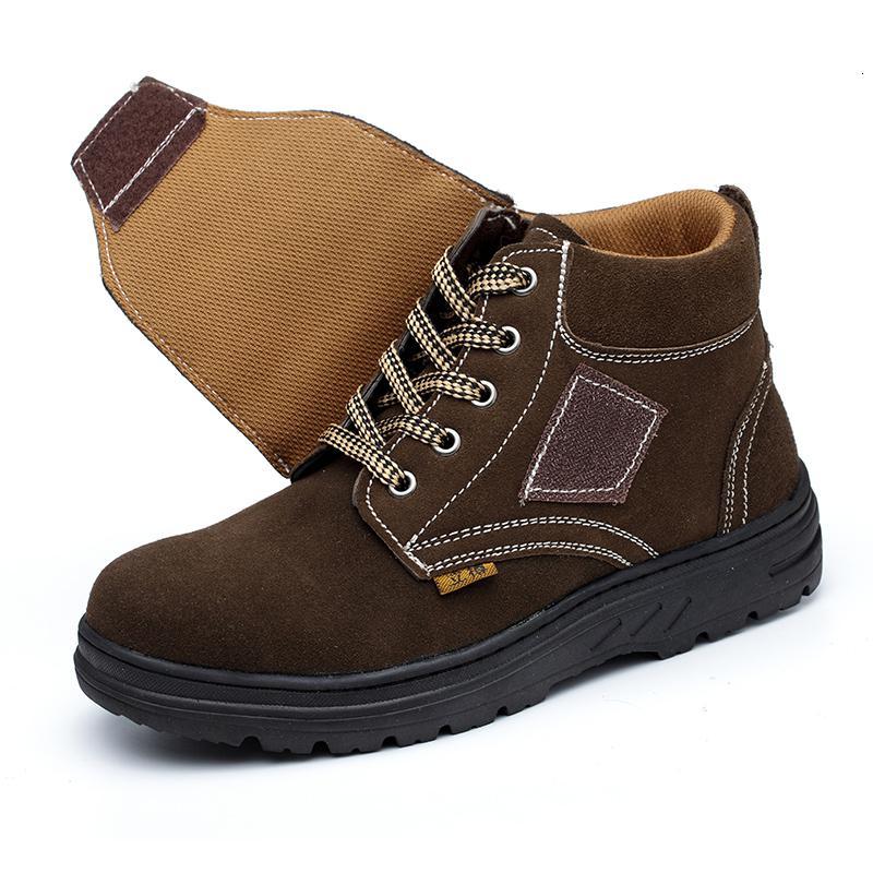 骆驼潮电焊焊工防砸防飞溅火星实心底劳保鞋男钢包头工作防护安全工作