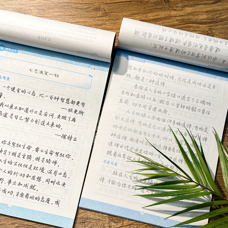 优美诗歌-行楷 [正版] 名家散文+优美诗歌行楷书字帖 荆霄鹏书钢笔字帖行楷成年人练字帖硬笔书法练习本临摹字帖大开本初中高清大图