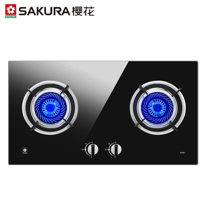 樱花(SAKURA)烟灶套餐 中式小尺寸大吸力抽油烟机燃气灶具煤气 厨电烟灶套装TZA01+BDB02天然气