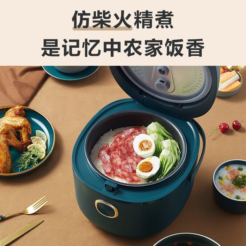 小熊(Bear)电饭煲电饭锅小3升迷你智能预约定时保温2-6人 3L蒸饭器DFB-P30R3 复古绿 3L高清大图
