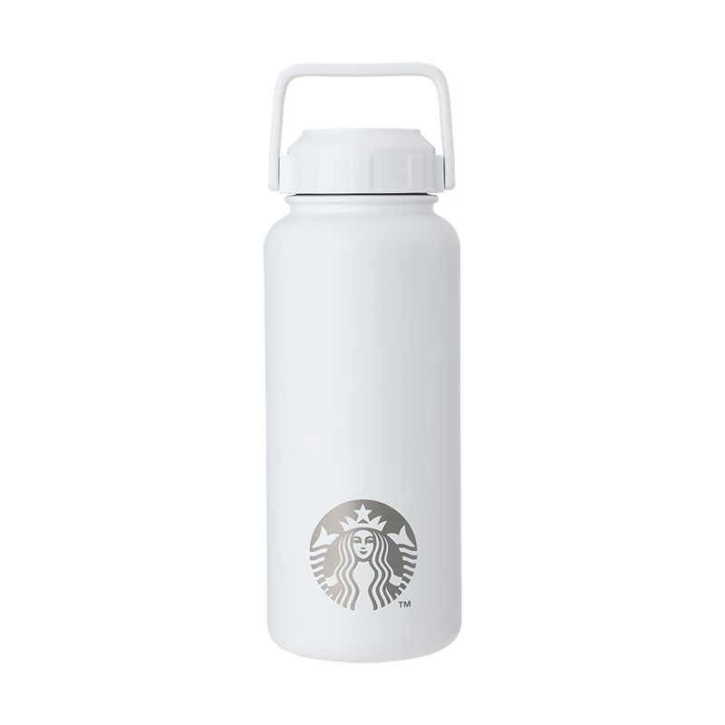 星巴克经典白色款不锈钢保温杯960mL